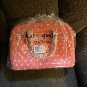 Kate Spade Pink Polkadot Medium Dome Satchel Purse